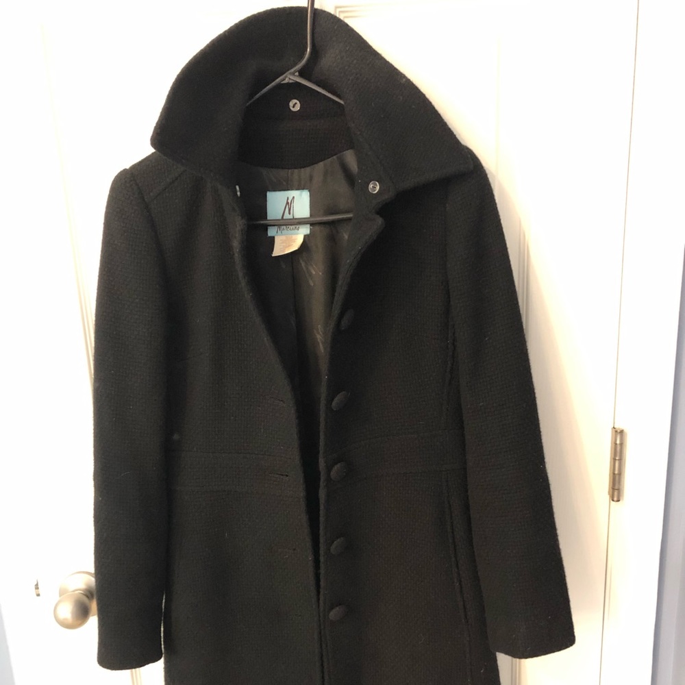 Women coat, black xs, long coat